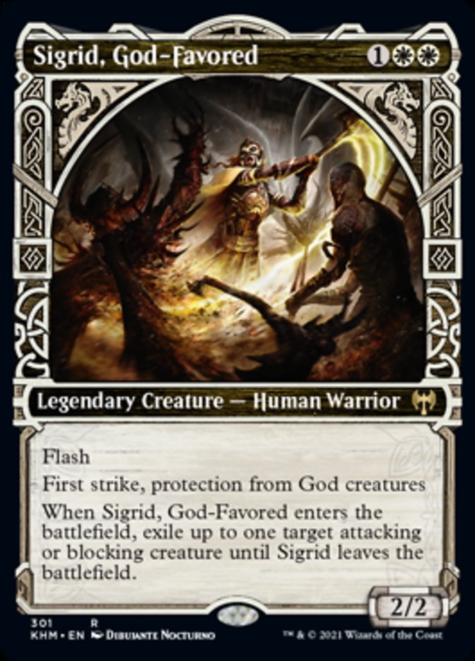 Sigrid, God-Favored (Showcase) [Kaldheim] Magic: The Gathering