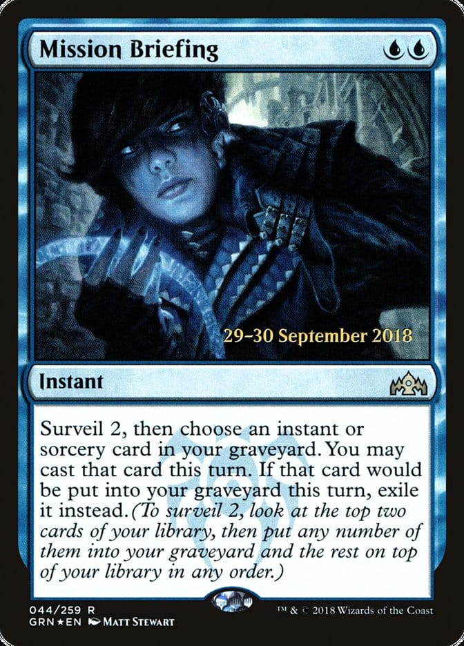 Mission Briefing [Guilds of Ravnica Prerelease Promos] Magic: The Gathering