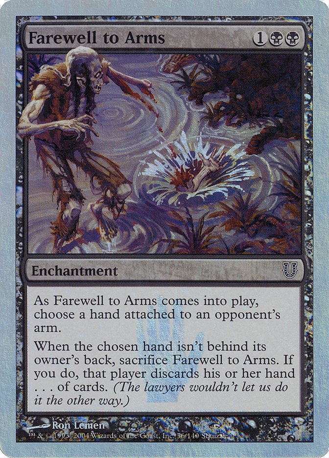 Farewell to Arms (Alternate Foil) [Unhinged] Magic: The Gathering