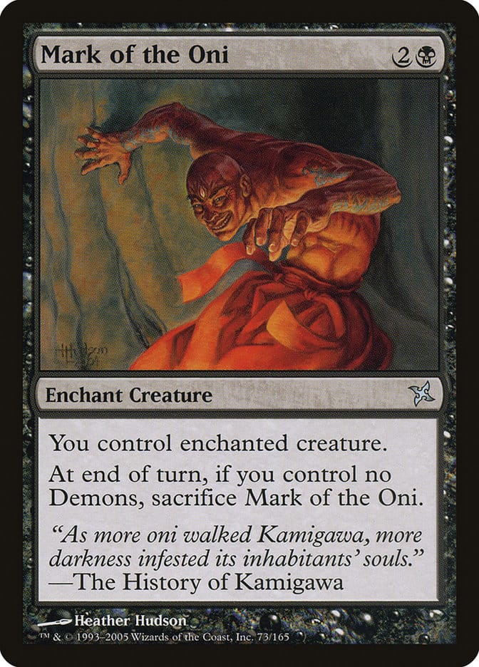 Mark of the Oni [Betrayers of Kamigawa] Magic: The Gathering