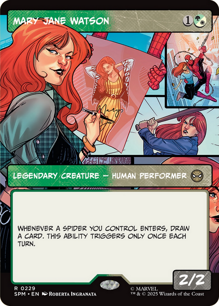 Mary Jane Watson (Borderless) [Marvel's Spider-Man] Magic: The Gathering