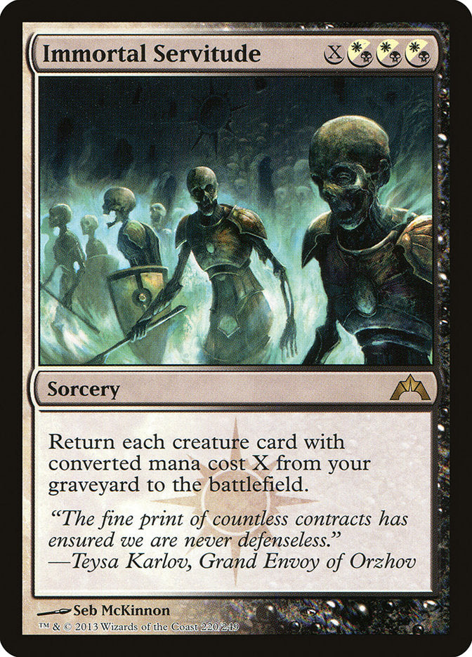 Immortal Servitude [Gatecrash] Magic: The Gathering