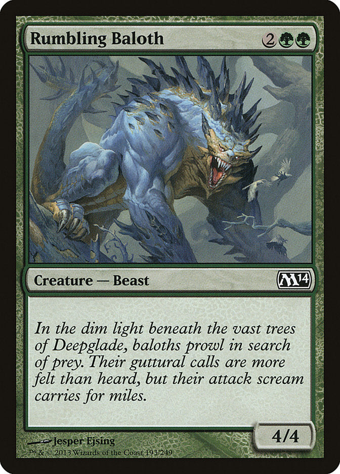 Rumbling Baloth [Magic 2014] Magic: The Gathering