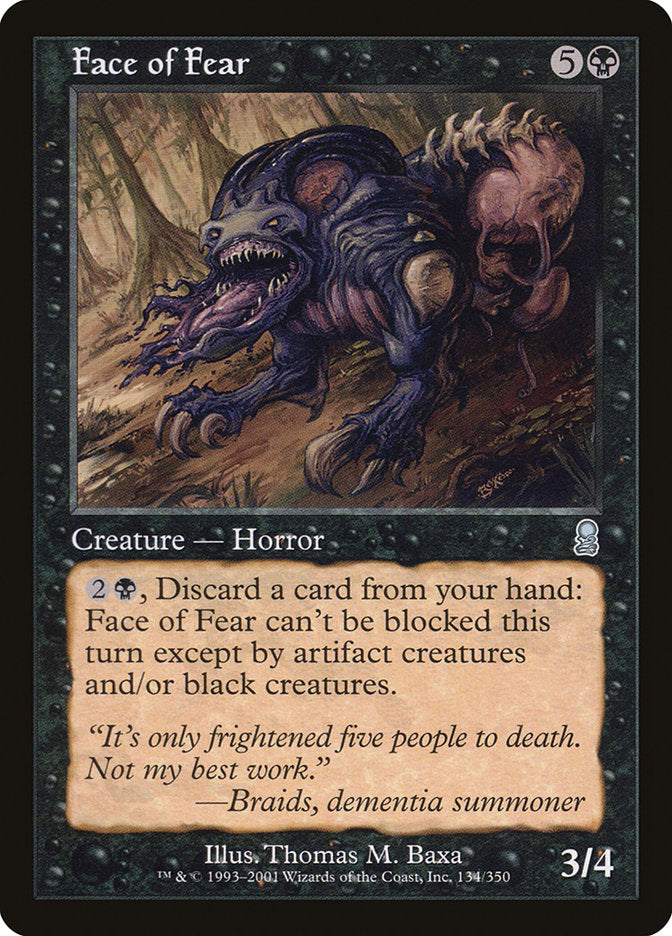 Face of Fear [Odyssey] Magic: The Gathering