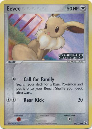 Eevee (69/113) (Stamped) [EX: Delta Species] Pokémon
