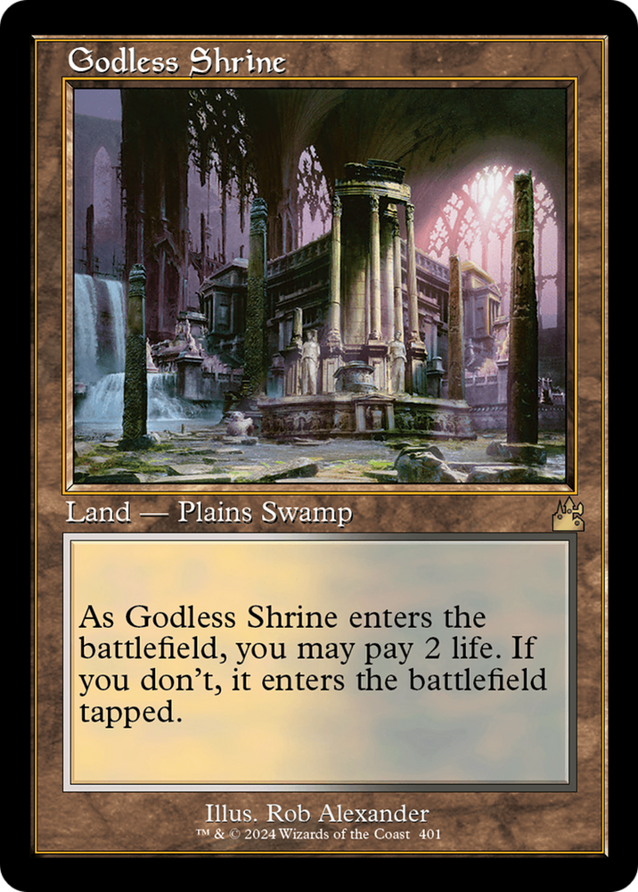 Godless Shrine (Retro) [Ravnica Remastered] Magic: The Gathering