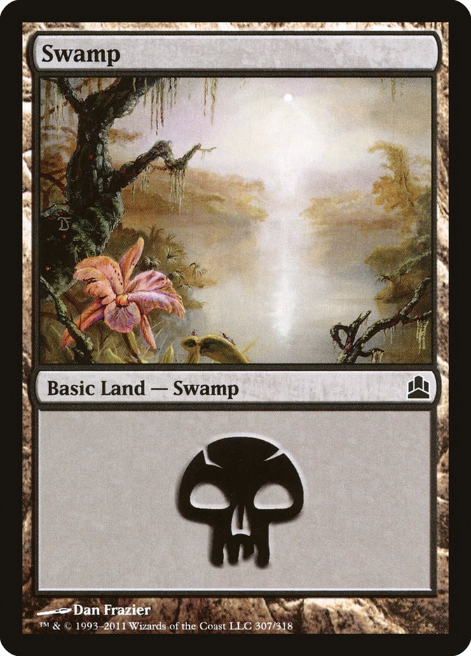 Swamp (307) [Commander 2011] Magic: The Gathering