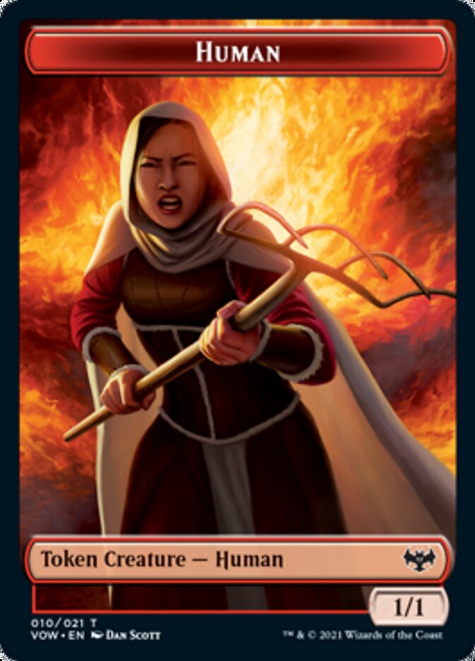 Insect // Human (010) Double-Sided Token [Innistrad: Crimson Vow Tokens] Magic: The Gathering