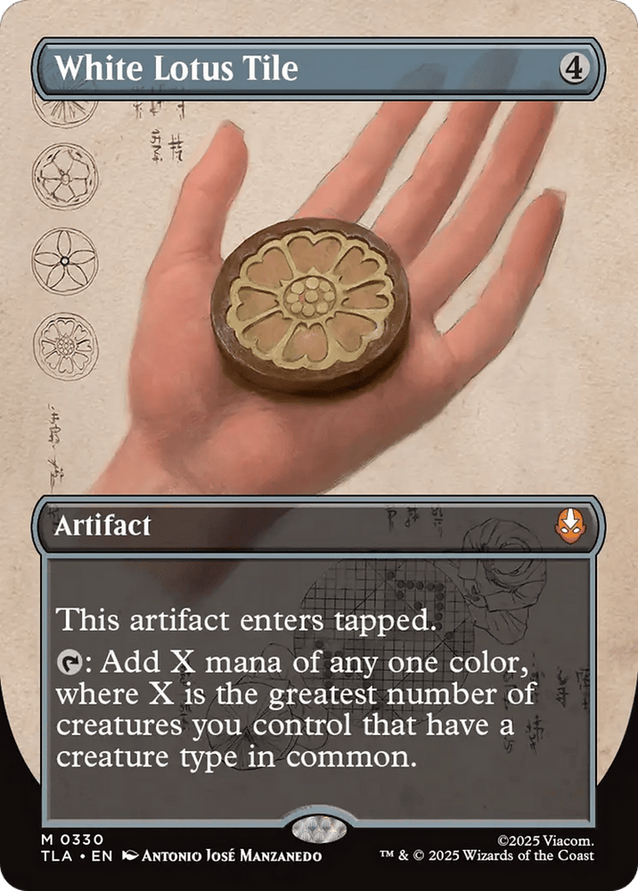 White Lotus Tile (Borderless) [Avatar: The Last Airbender]