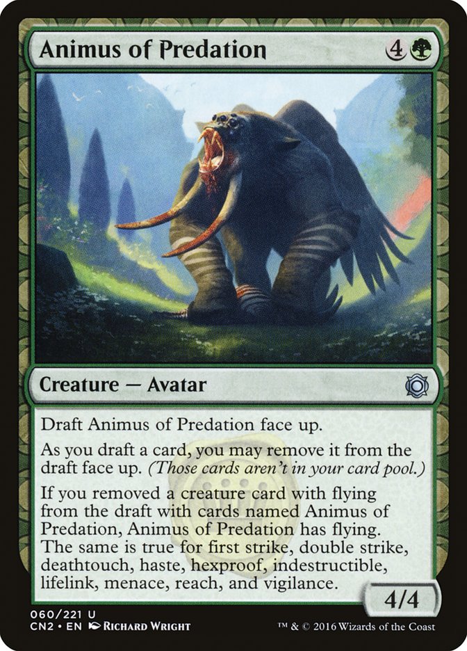 Animus of Predation [Conspiracy: Take the Crown] Magic: The Gathering