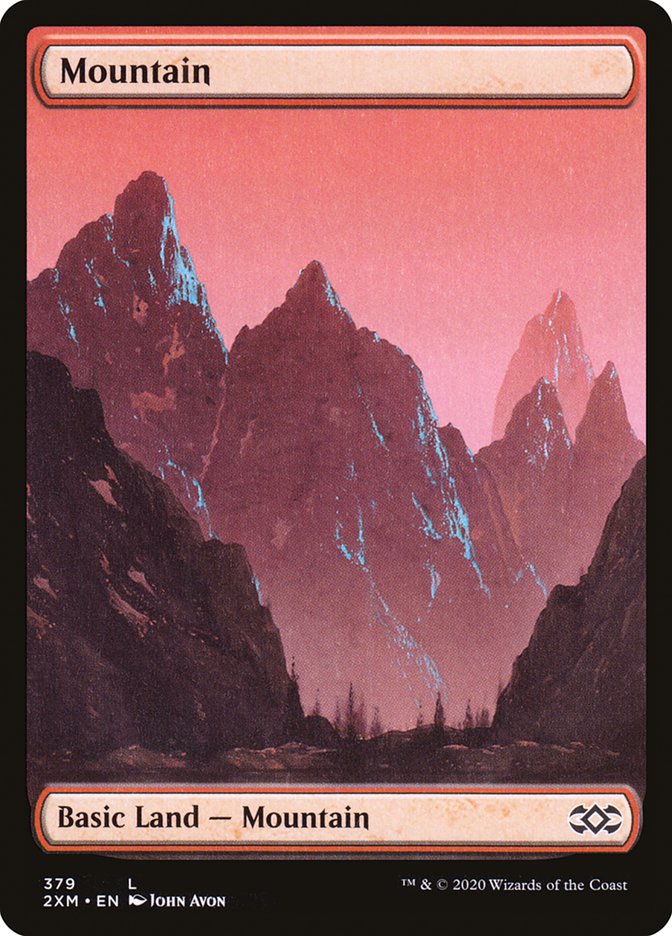 Mountain (379) [Double Masters] Magic: The Gathering