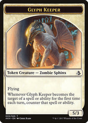 Glyph Keeper // Warrior Double-Sided Token [Amonkhet Tokens] Magic: The Gathering