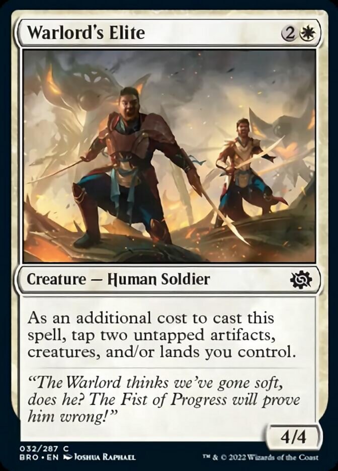 Warlord's Elite [The Brothers' War] Magic: The Gathering