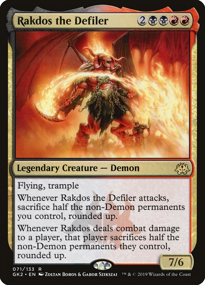 Rakdos the Defiler [Ravnica Allegiance Guild Kit] Magic: The Gathering