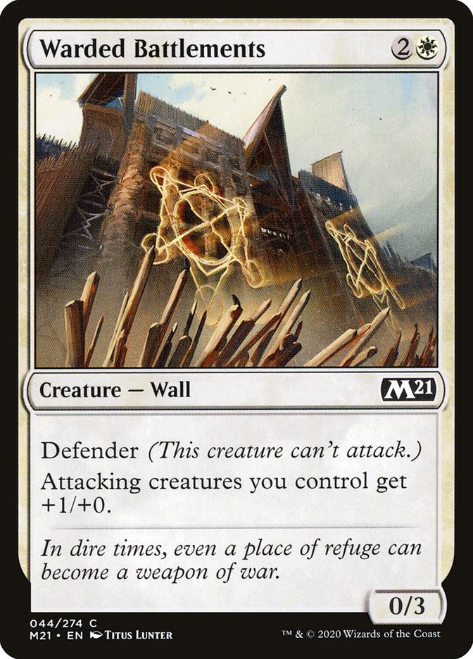 Warded Battlements [Core Set 2021] Magic: The Gathering