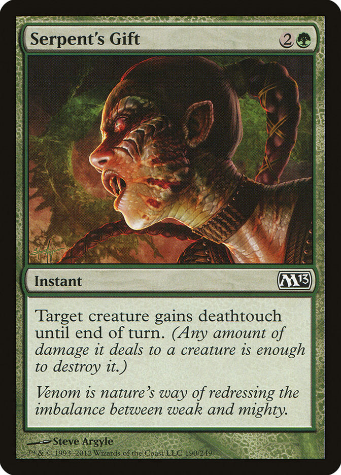 Serpent's Gift [Magic 2013] Magic: The Gathering