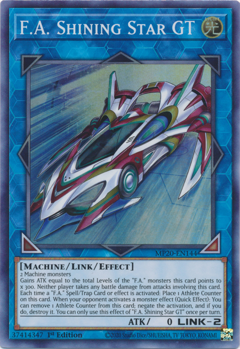 F.A. Shining Star GT [MP20-EN144] Super Rare - Yugioh Cards For Your TCG Needs!