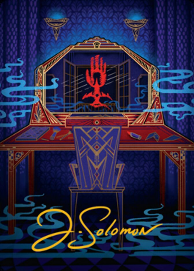 Obscura Charm Art Card (Gold-Stamped Signature) [Streets of New Capenna Art Series] Magic: The Gathering