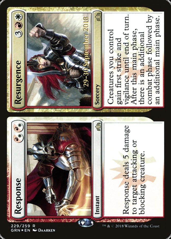 Response // Resurgence [Guilds of Ravnica Prerelease Promos] Magic: The Gathering