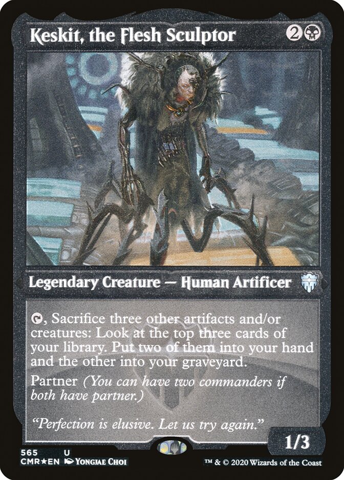 Keskit, the Flesh Sculptor (Etched) [Commander Legends] Magic: The Gathering