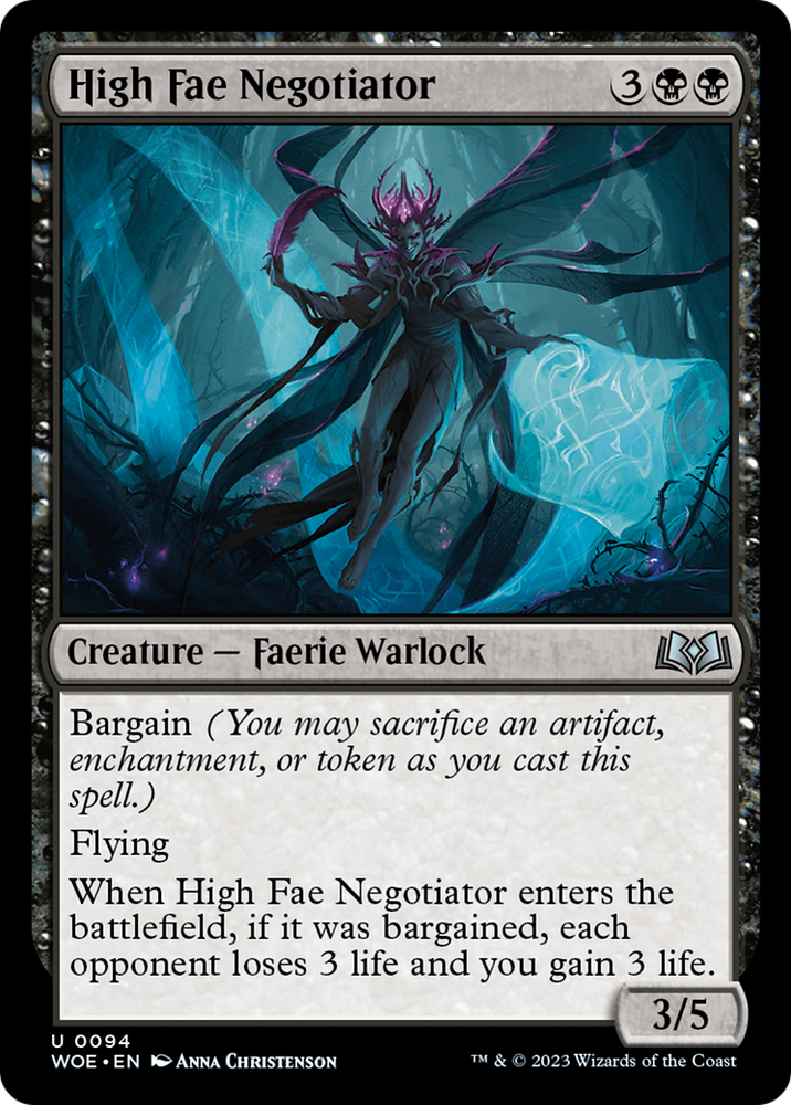 High Fae Negotiator [Wilds of Eldraine] Magic: The Gathering