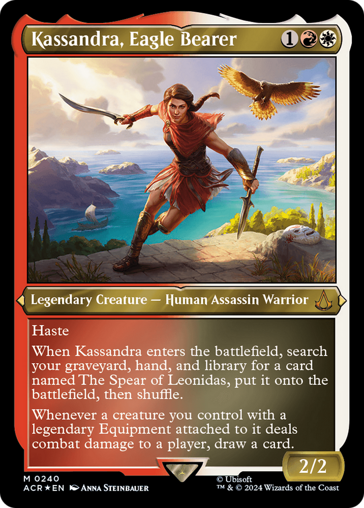 Kassandra, Eagle Bearer (Foil Etched) [Assassin's Creed] Magic: The Gathering