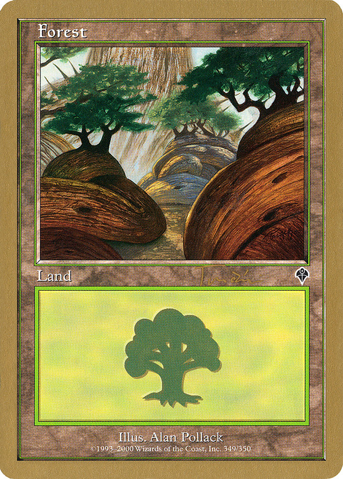 Forest (jt349a) (Jan Tomcani) [World Championship Decks 2001] Magic: The Gathering