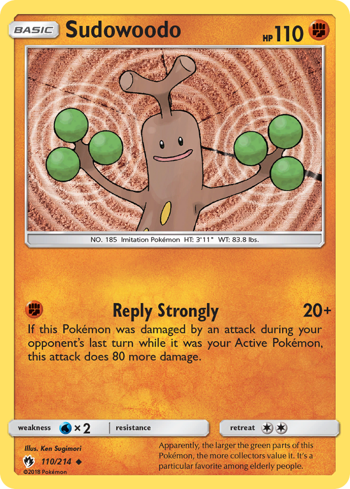 Sudowoodo (110/214) [Sun & Moon: Lost Thunder] Pokémon