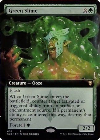 Green Slime (Extended Art) [Commander Legends: Battle for Baldur's Gate] Magic: The Gathering