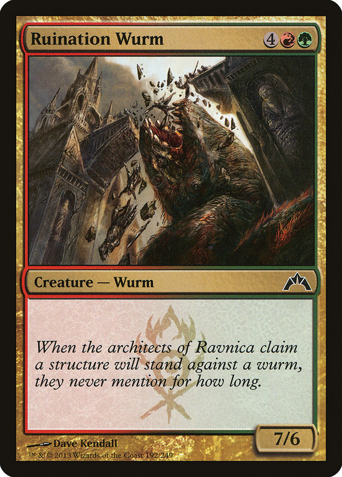 Ruination Wurm [Gatecrash] Magic: The Gathering
