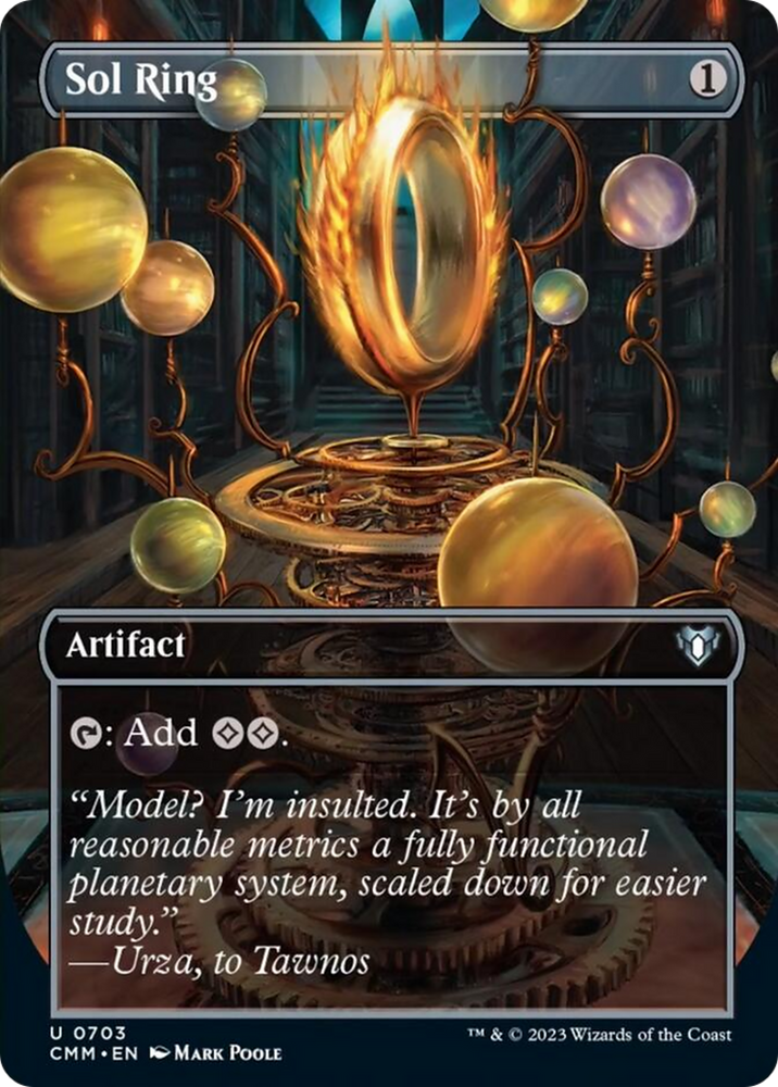 Sol Ring (Borderless Alternate Art) [Commander Masters] Magic: The Gathering