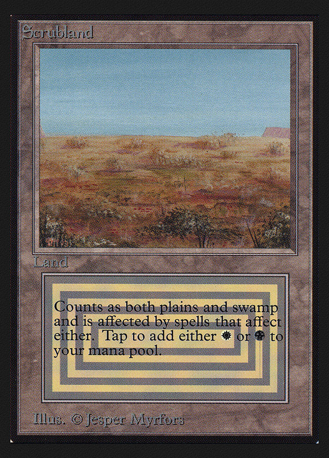 Scrubland [Collectors' Edition] Magic: The Gathering
