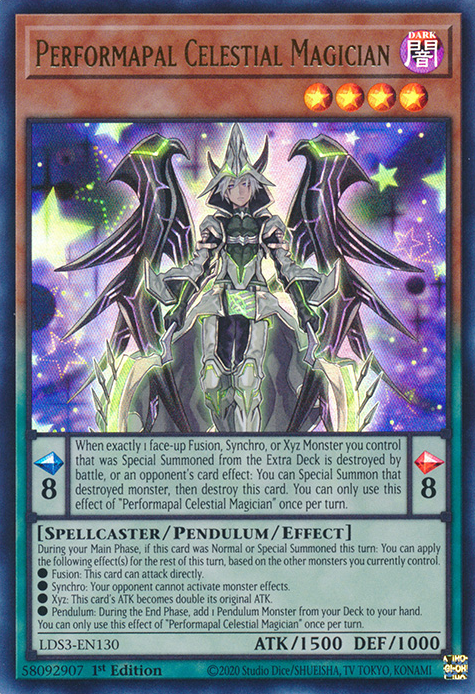 Performapal Celestial Magician [LDS3-EN130] Ultra Rare - Yugioh Cards For Your TCG Needs!