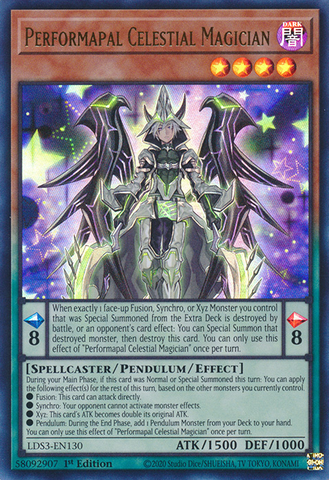 Performapal Celestial Magician [LDS3-EN130] Ultra Rare - Yugioh Cards For Your TCG Needs!