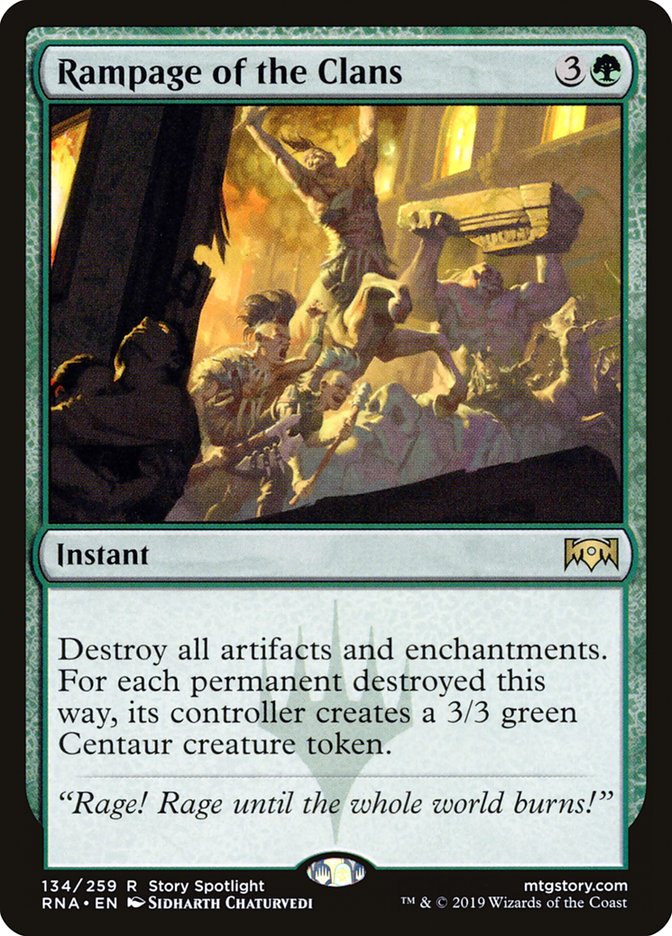 Rampage of the Clans [Ravnica Allegiance] Magic: The Gathering