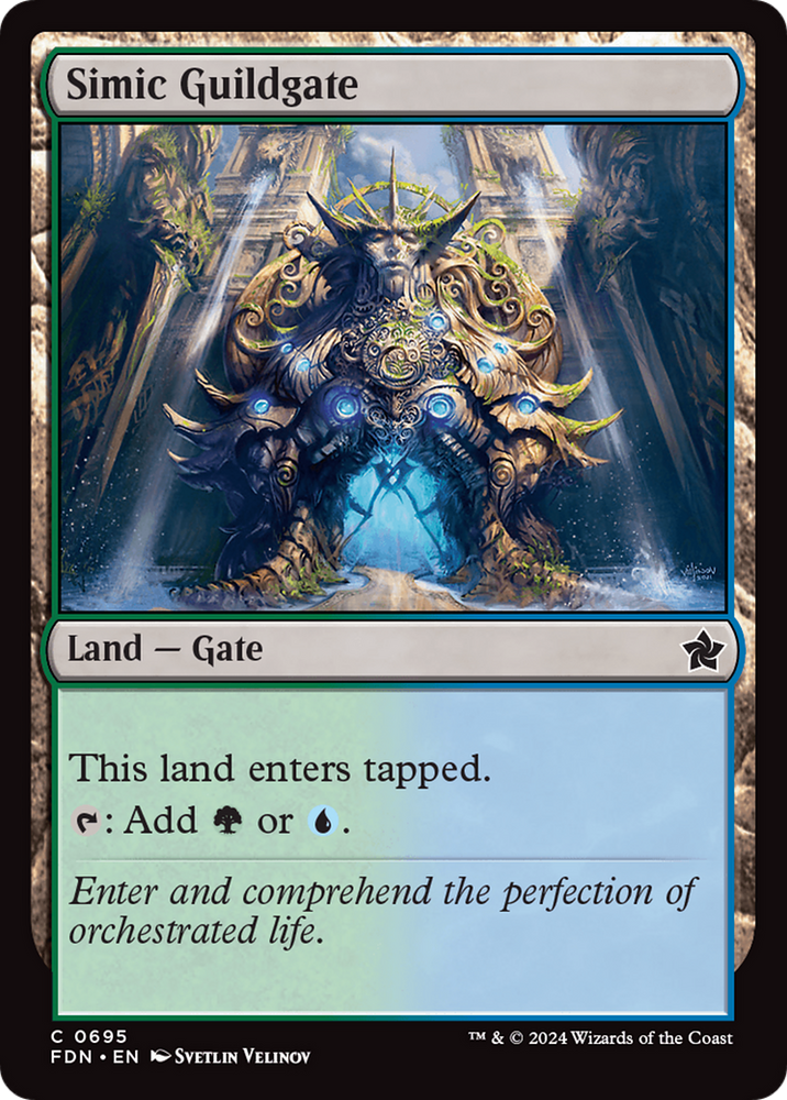 Simic Guildgate [Foundations] Magic: The Gathering