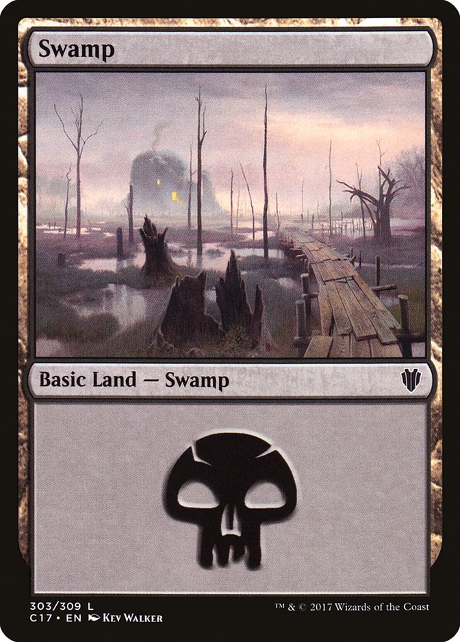 Swamp (303) [Commander 2017] Magic: The Gathering