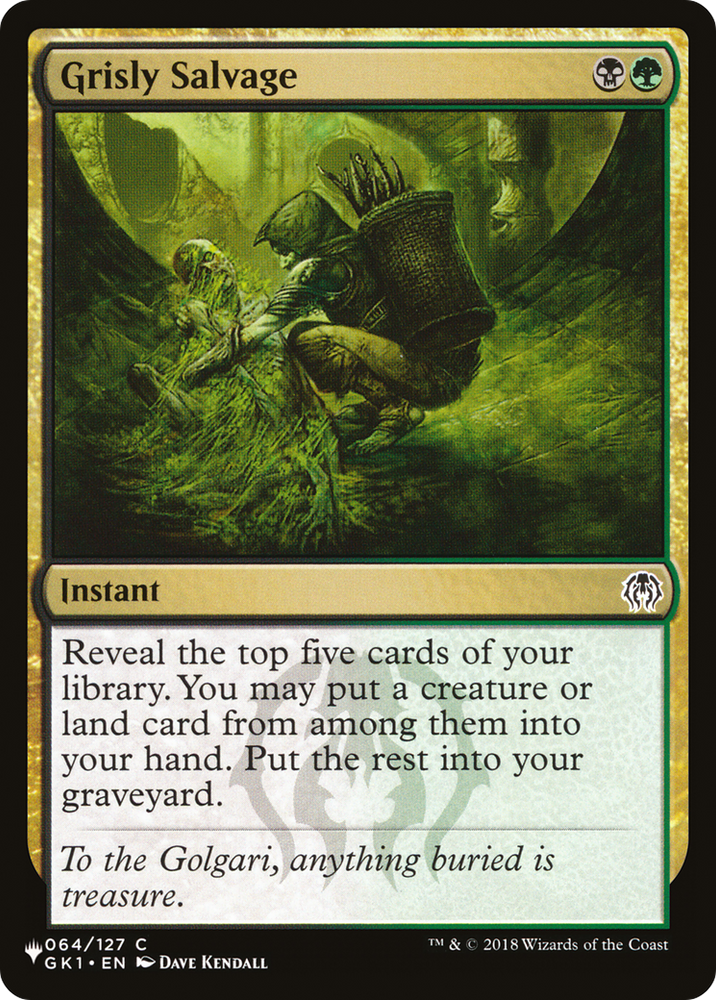 Grisly Salvage [The List] Magic: The Gathering