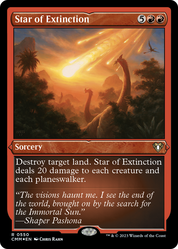 Star of Extinction (Foil Etched) [Commander Masters] Magic: The Gathering