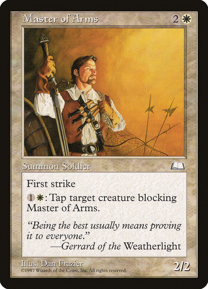 Master of Arms [Weatherlight] Magic: The Gathering