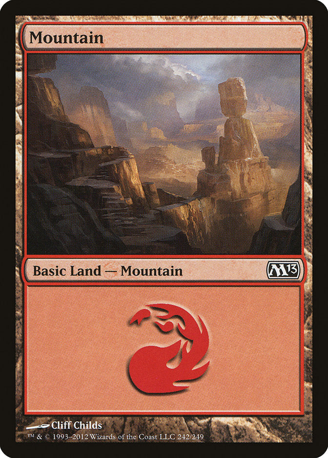 Mountain (242) [Magic 2013] Magic: The Gathering