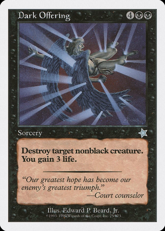 Dark Offering [Starter 1999] Magic: The Gathering