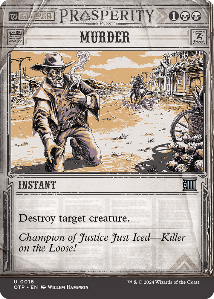 Murder [Outlaws of Thunder Junction: Breaking News] Magic: The Gathering