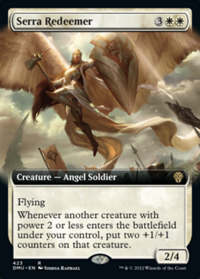 Serra Redeemer (Extended Art) [Dominaria United] Magic: The Gathering
