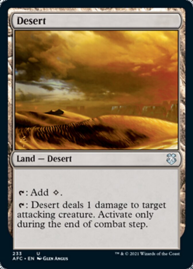 Desert [Dungeons & Dragons: Adventures in the Forgotten Realms Commander] Magic: The Gathering