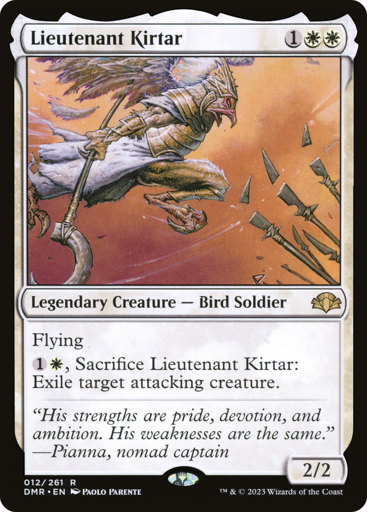 Lieutenant Kirtar [Dominaria Remastered] Magic: The Gathering