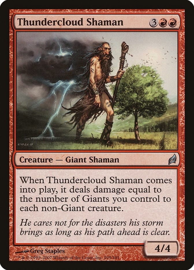 Thundercloud Shaman [Lorwyn] Magic: The Gathering