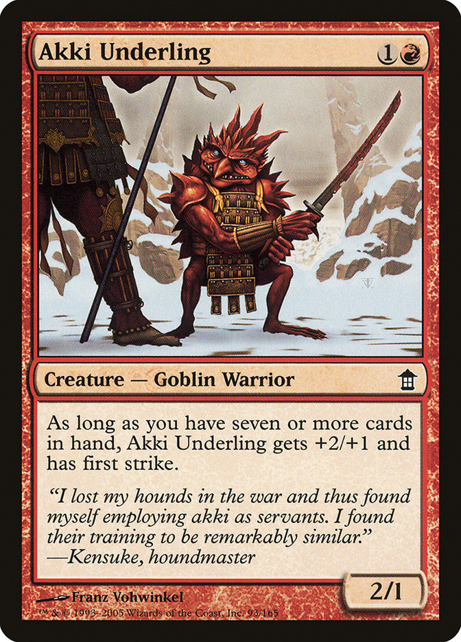 Akki Underling [Saviors of Kamigawa] Magic: The Gathering