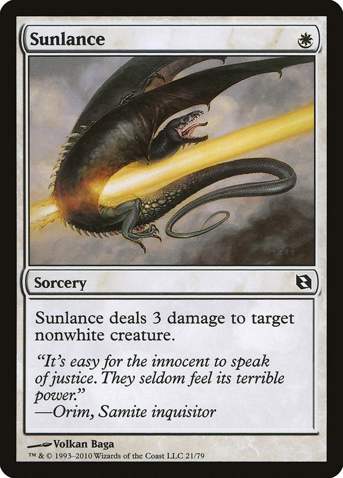 Sunlance [Duel Decks: Elspeth vs. Tezzeret] Magic: The Gathering