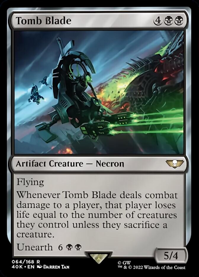 Tomb Blade (Surge Foil) [Warhammer 40,000] Magic: The Gathering